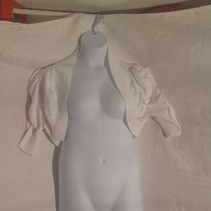 Dots Cream Bolero Cardigan